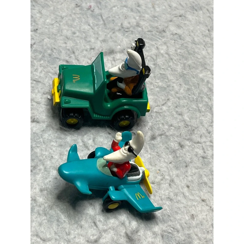Vintage 1988 McDonalds‎ Mac Tonight Happy Meal Toy Lot Jeep Airplane Moon Man